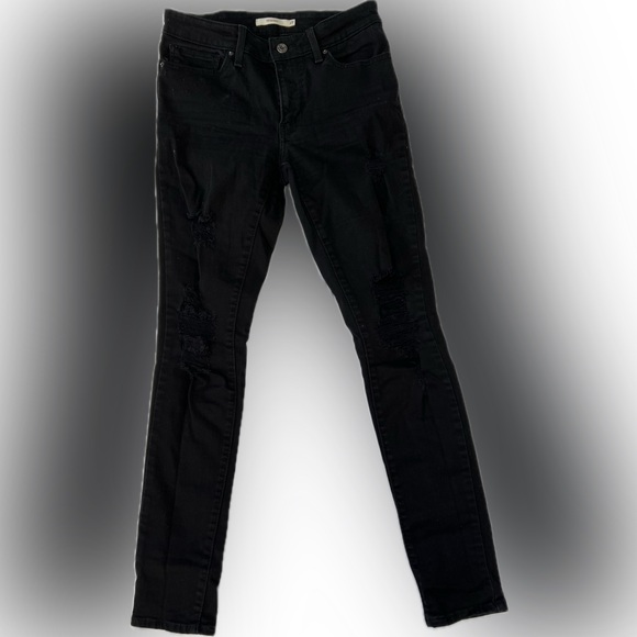 Levi's Black Skinny Jeans for Women - Picture 2 of 6